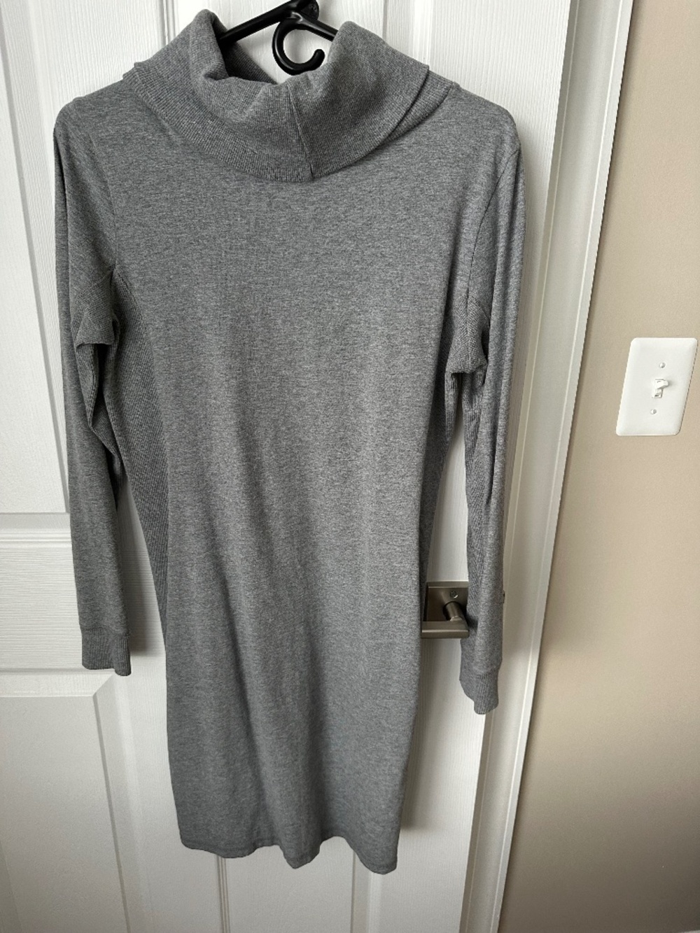 J Jill gray knit tunic dress - turtleneck - size small